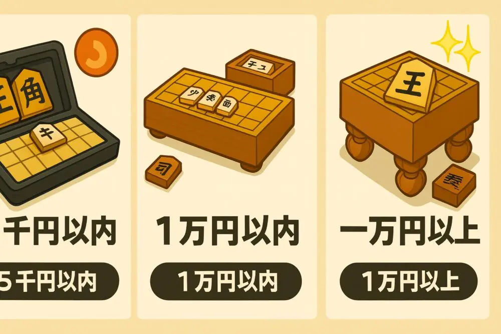 【予算別】おすすめ将棋セット5選｜5,000円以下・1万円以内・1万円超の選び方と比較
