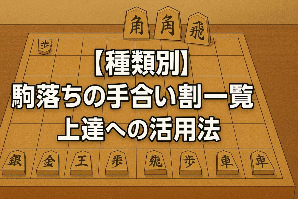 【種類別】駒落ちの手合い割一覧と上達への活用法