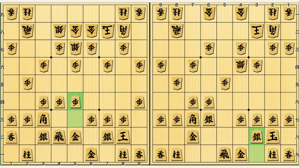 四間飛車(しけんびしゃ)・中飛車(なかびしゃ)