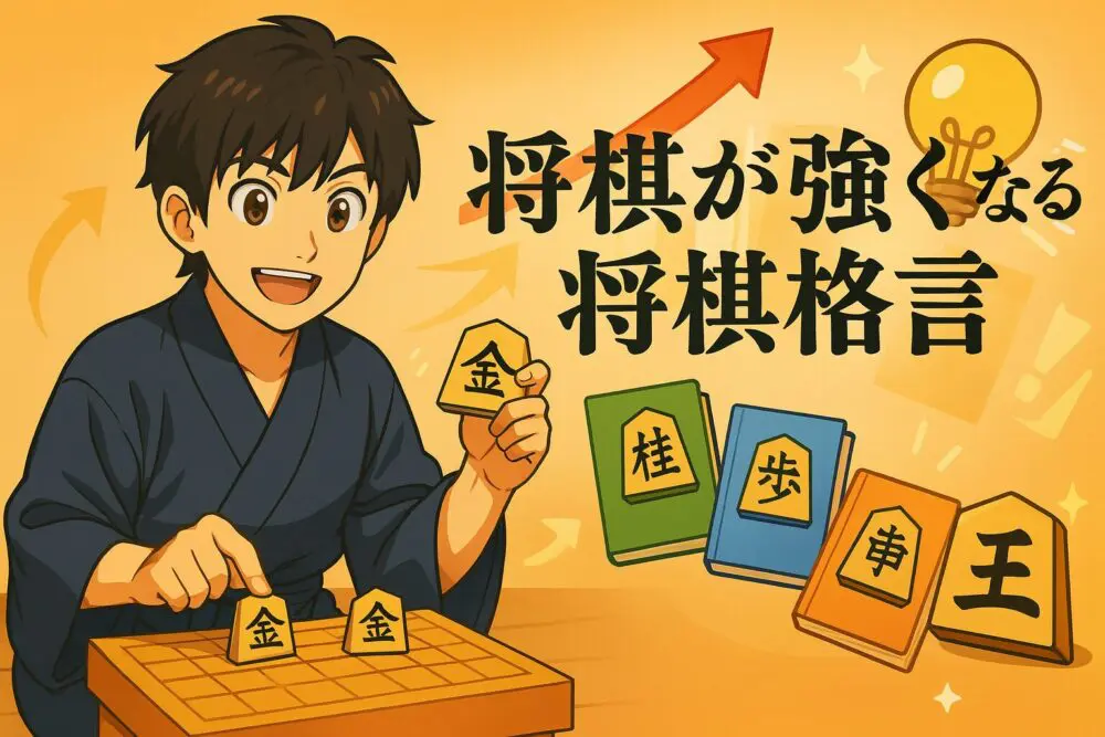 【初心者必見】将棋が強くなる格言の力！勝率を上げる上達の秘訣とおすすめ本3選